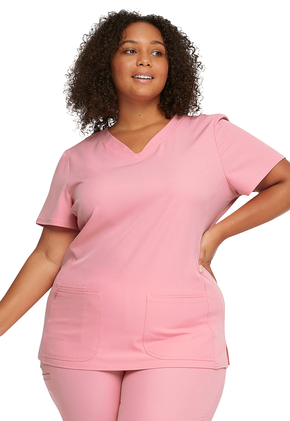 Shaped V-Neck Top in Red HeartSoul Break on Through