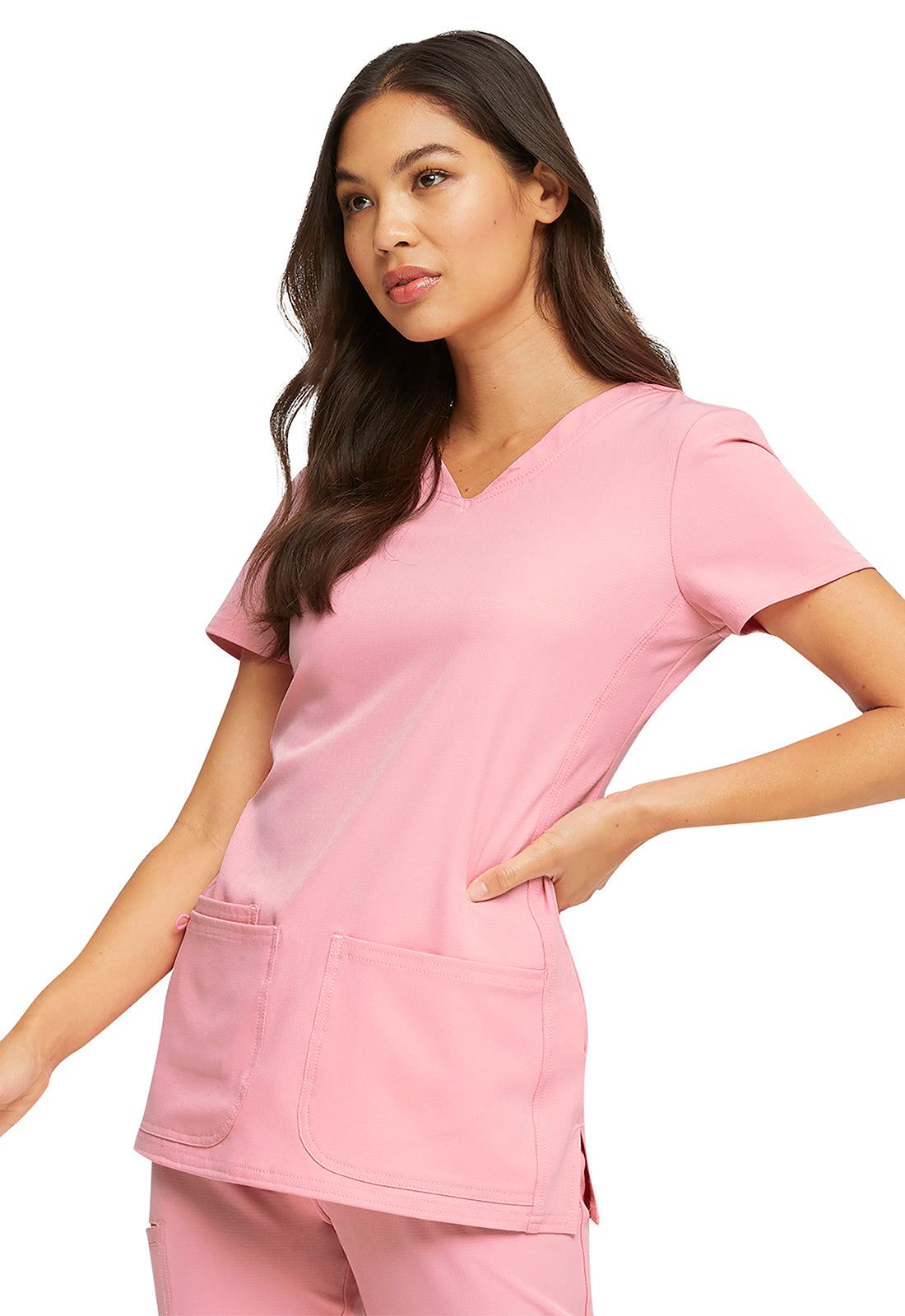 Shaped V-Neck Top in Red HeartSoul Break on Through