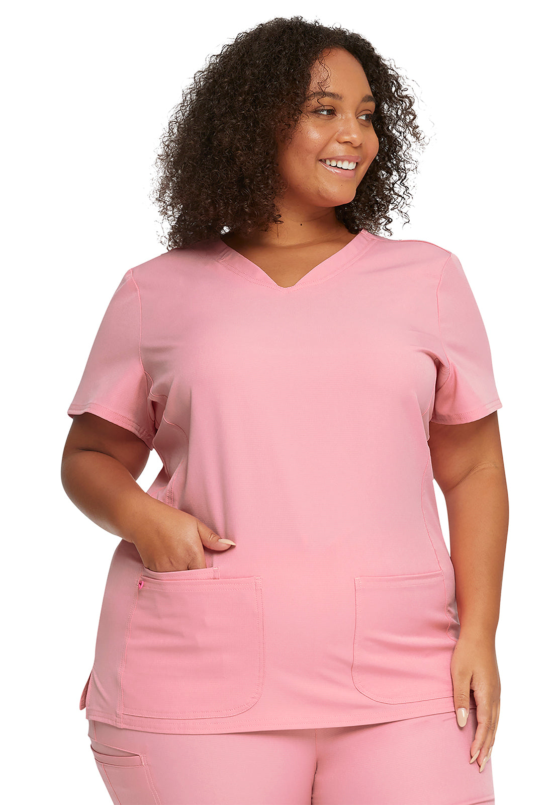 Shaped V-Neck Top in Red HeartSoul Break on Through