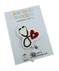 Stethoscope Badge Reel, Nurses, Doctors, Medical.