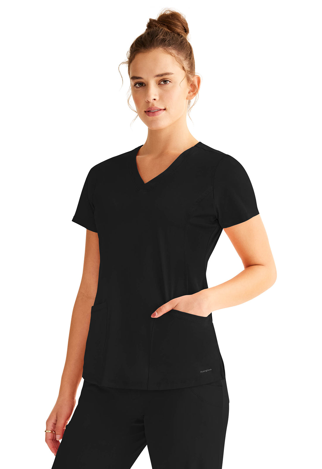 Blusa Monica de Healing Hands Works en color chocolate oscuro