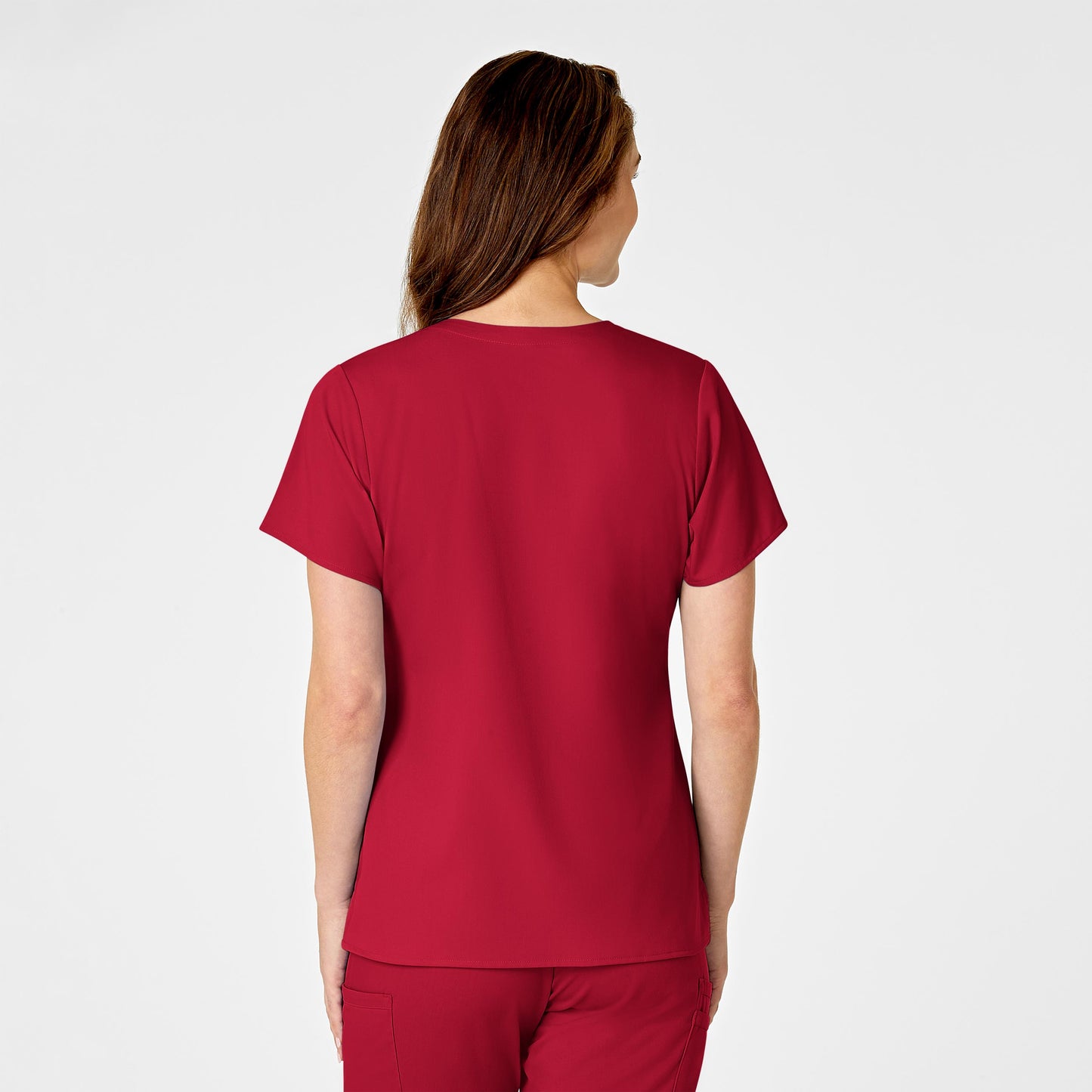 Wink PRO Women's 4 Pocket V-Neck Scrub Top - Red