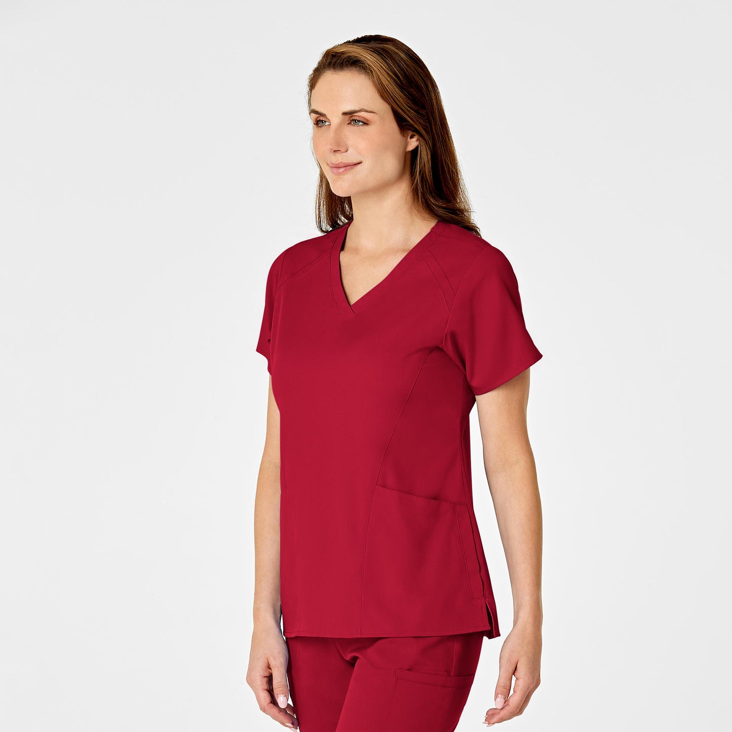 Wink PRO Women's 4 Pocket V-Neck Scrub Top - Red