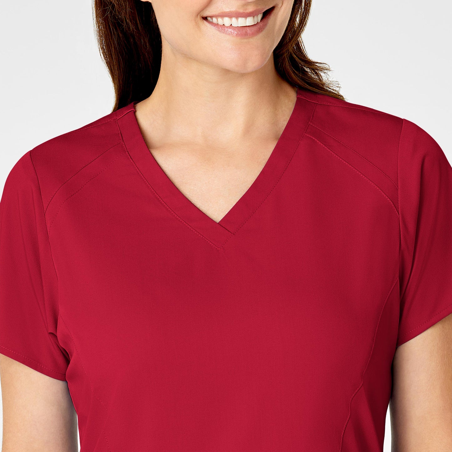 Wink PRO Women's 4 Pocket V-Neck Scrub Top - Red