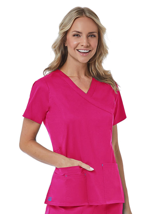 Blusa cruzada simulada Maevn Blossom