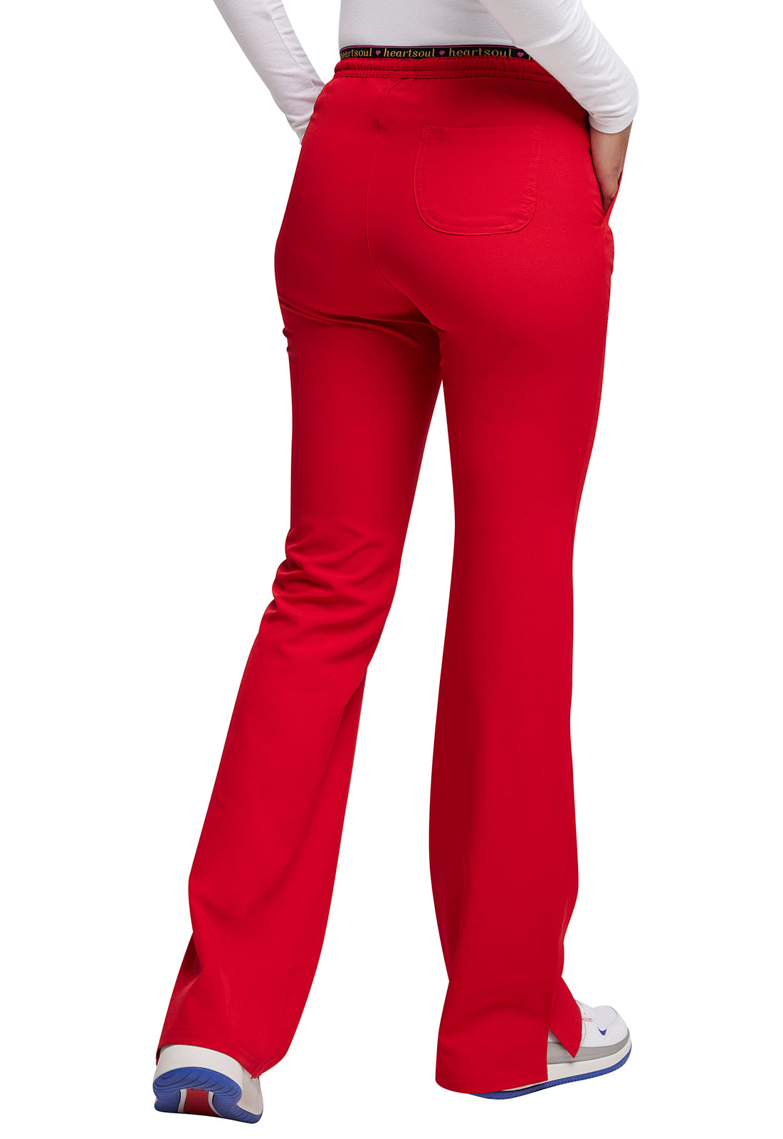 Pantalón con cordón y talle bajo en rojo de HeartSoul Break on Through