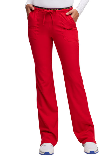 Pantalón con cordón y talle bajo en rojo de HeartSoul Break on Through