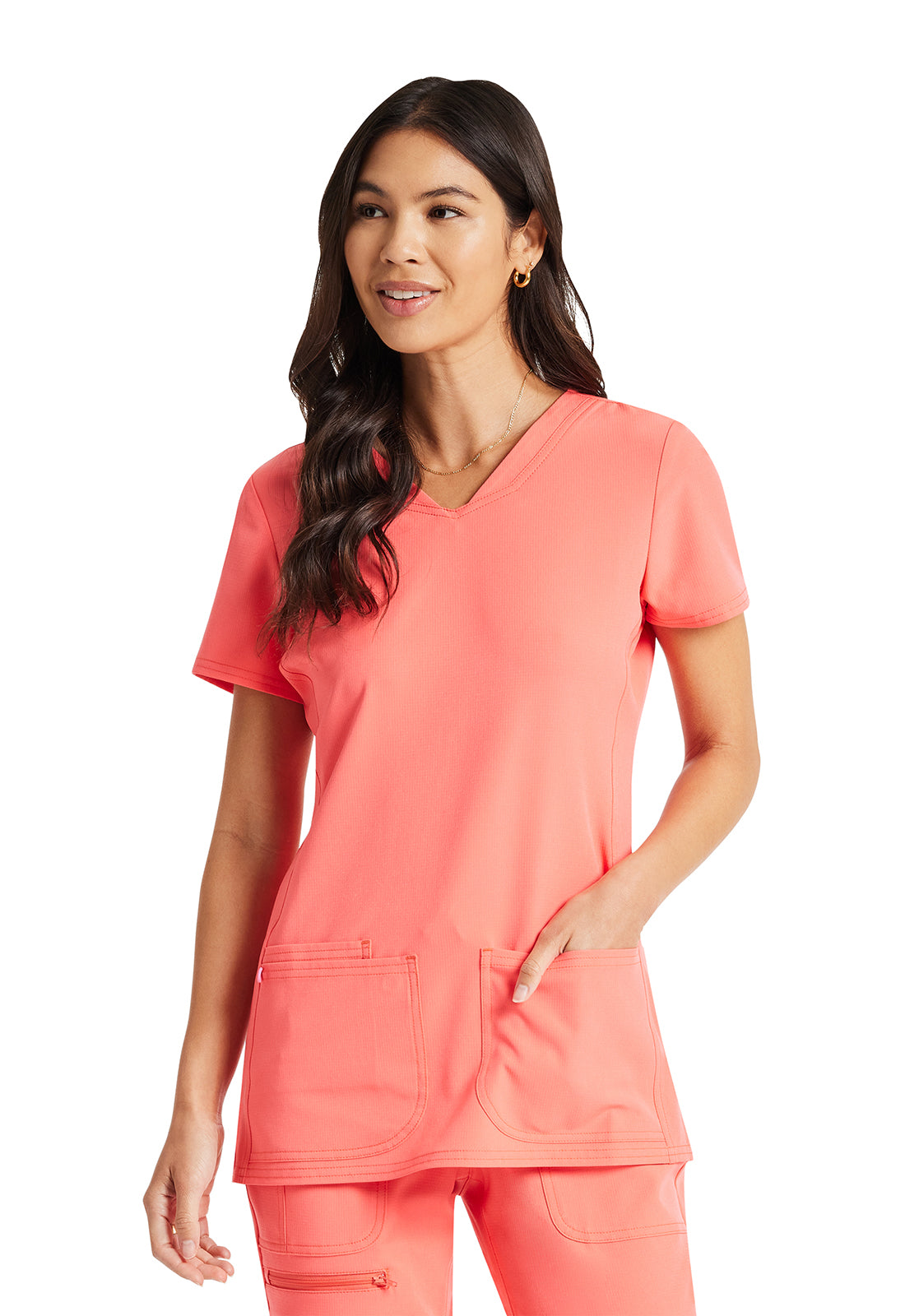 Top con escote en V en forma de corazón Break on Through de HeartSoul en color guayaba