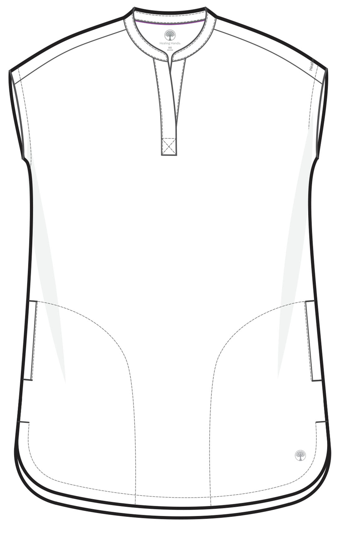 Healing Hands Purple Label Journey Top in Ceil