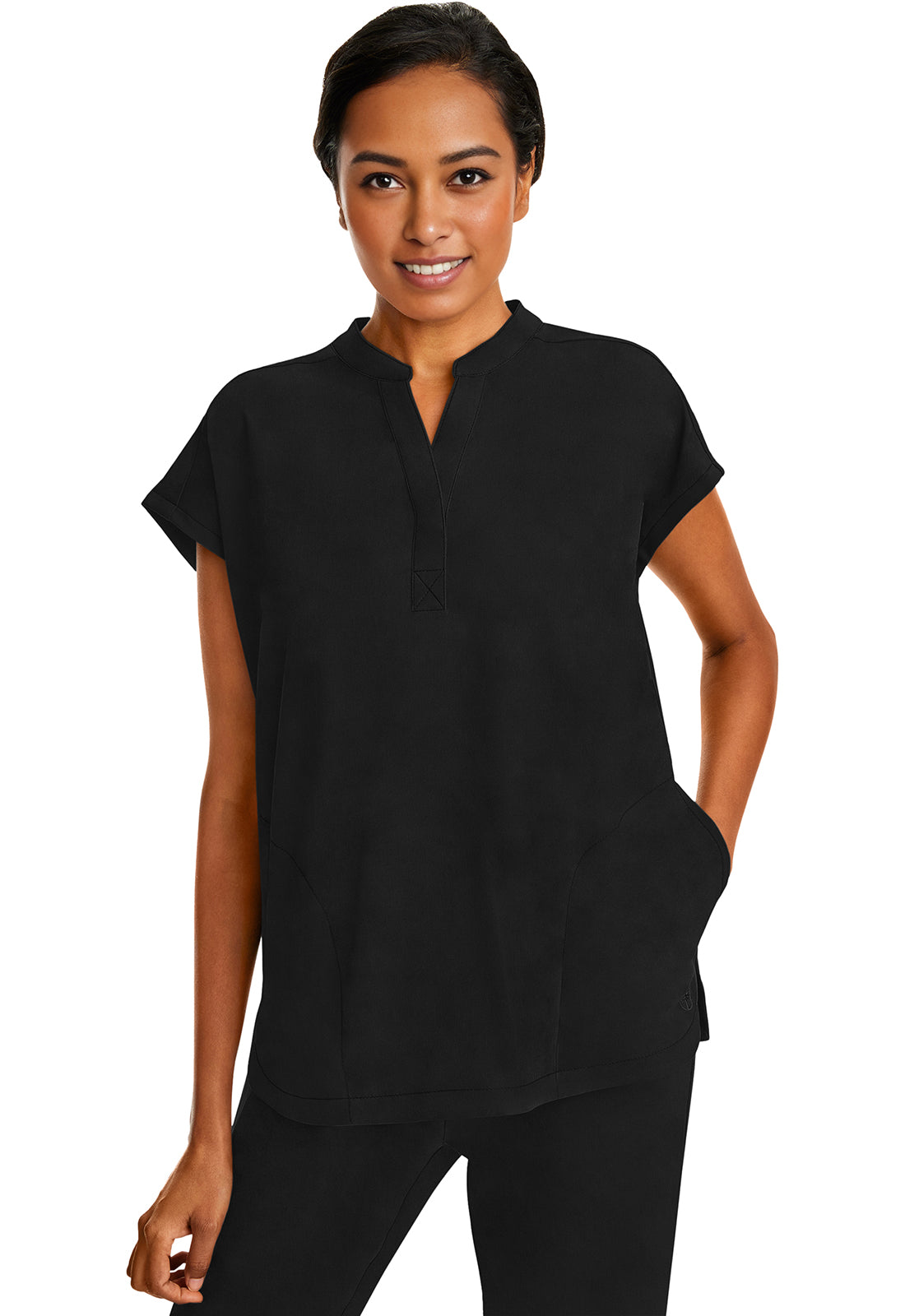 Healing Hands Purple Label Journey Top in Black