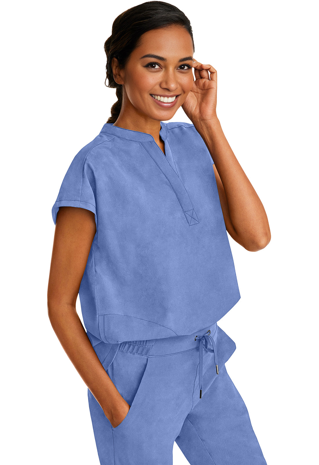Healing Hands Purple Label Journey Top in Ceil