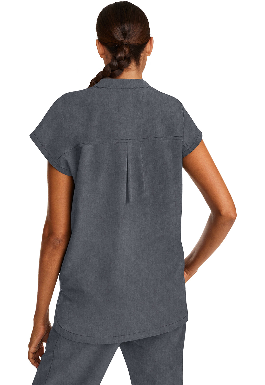 Healing Hands Purple Label Journey Top in Heather Grey