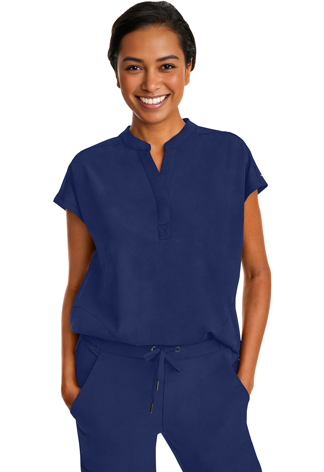 Healing Hands Purple Label Journey Top in Navy