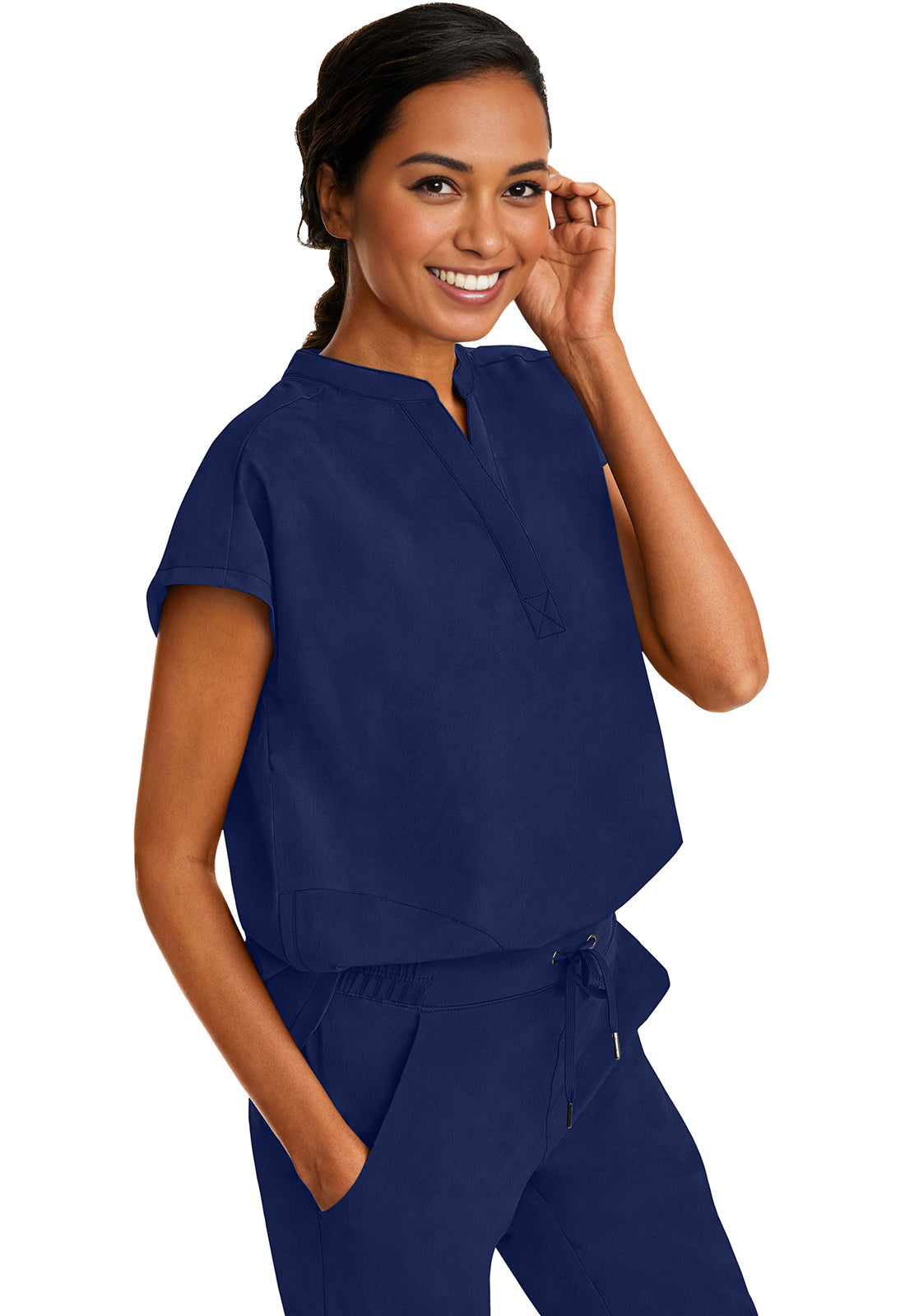 Healing Hands Purple Label Journey Top in Navy