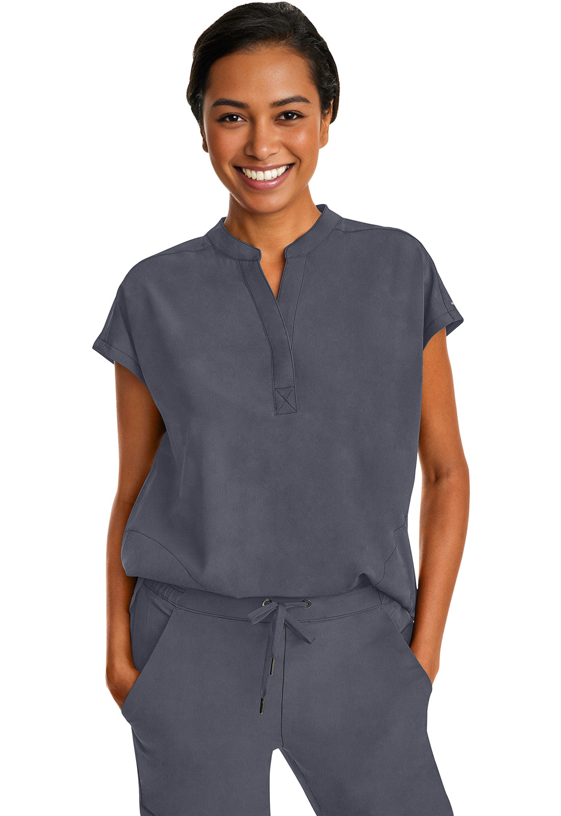 Healing Hands Purple Label Journey Top in Pewter