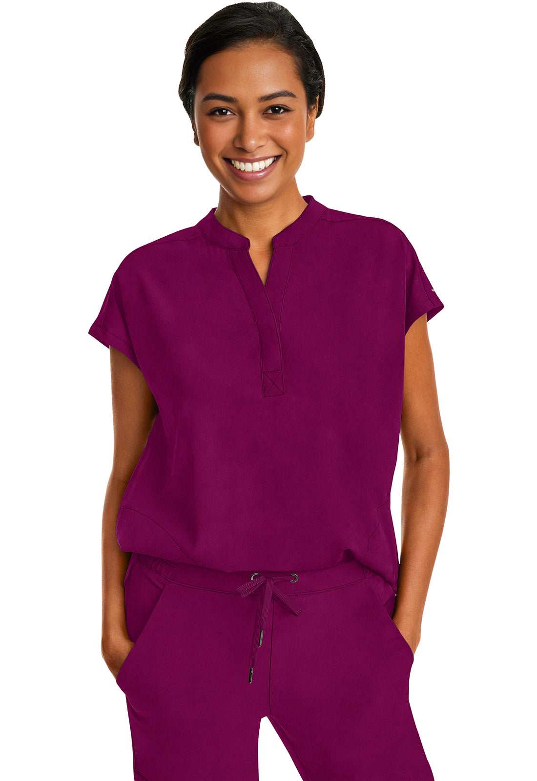 Healing Hands Purple Label Journey Top in Wine