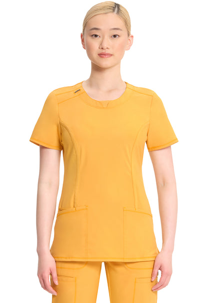 Top de cuello redondo Infinity en Gold Rush