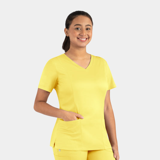 Top con escote en V doble para mujer Maevn Matrix