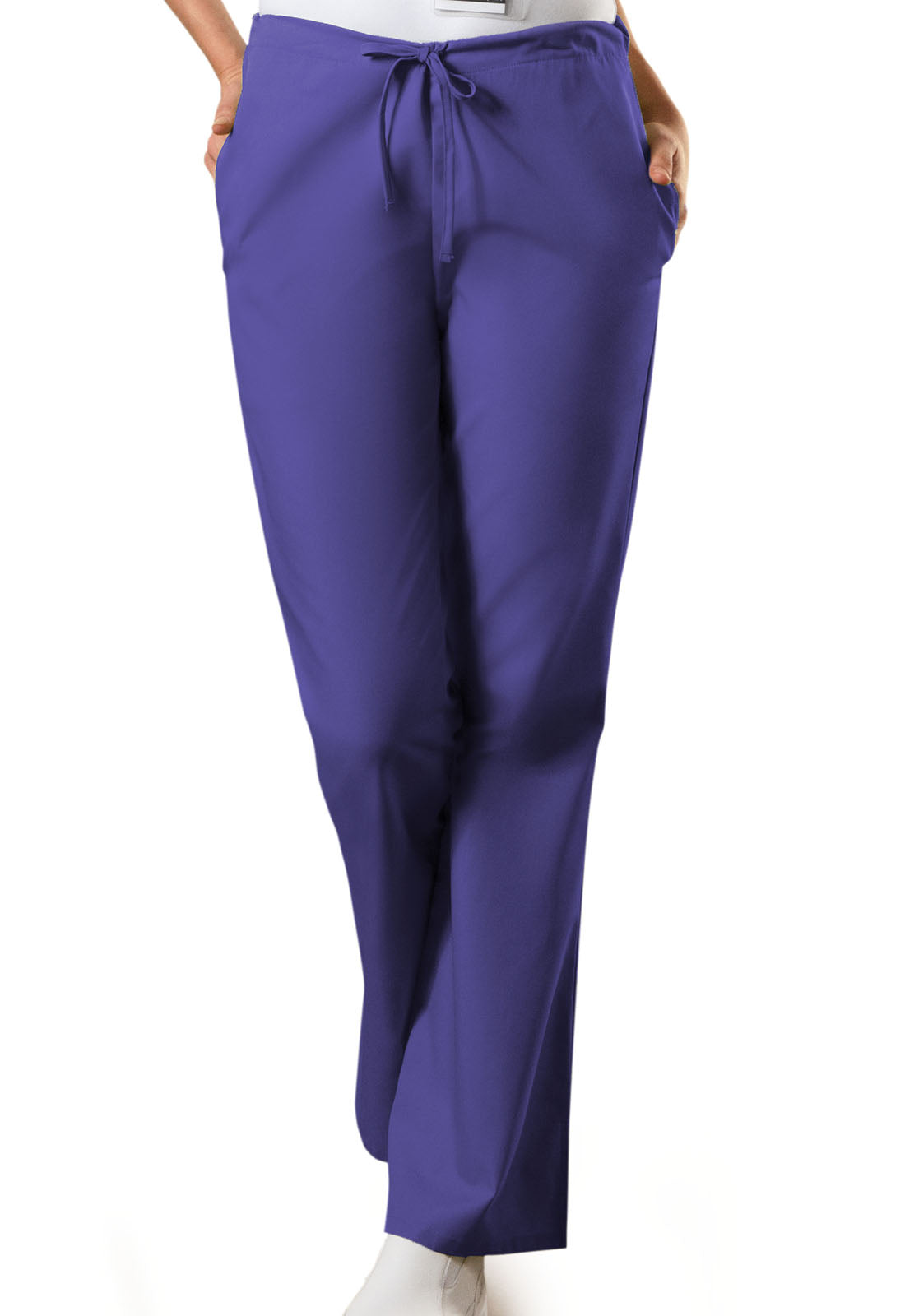 Pantalón acampanado con cordón y tiro natural Cherokee en color uva de WW Originals