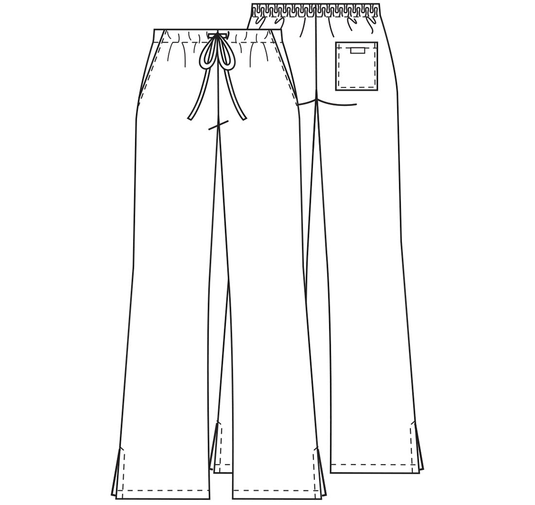 Pantalón acampanado con cordón y tiro natural Cherokee en color uva de WW Originals