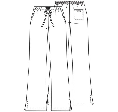 Pantalón acampanado con cordón y tiro natural Cherokee en color uva de WW Originals