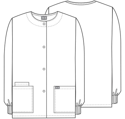 Chaqueta de abrigo Cherokee con cierre a presión en blanco WW Originals