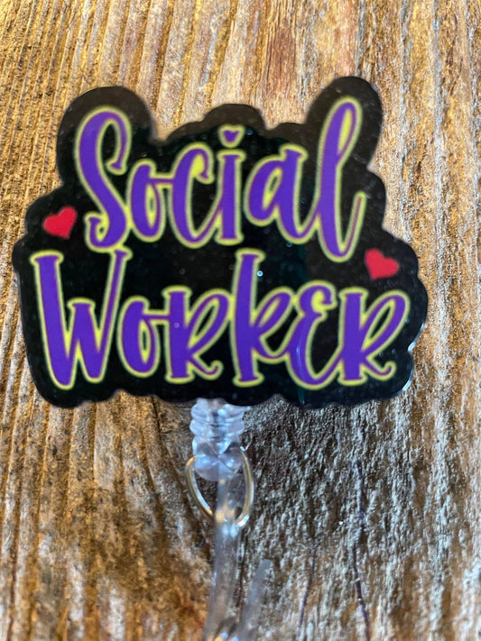 Badge Reel "Social Worker"