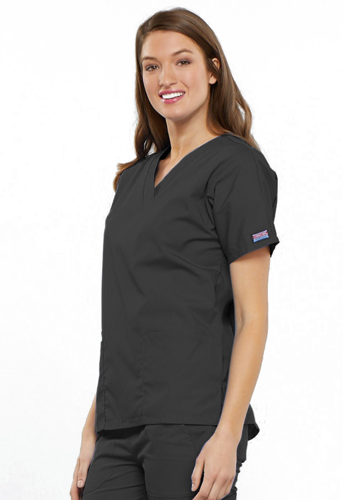 Blusa Cherokee con escote en V en color peltre WW Originals 4700