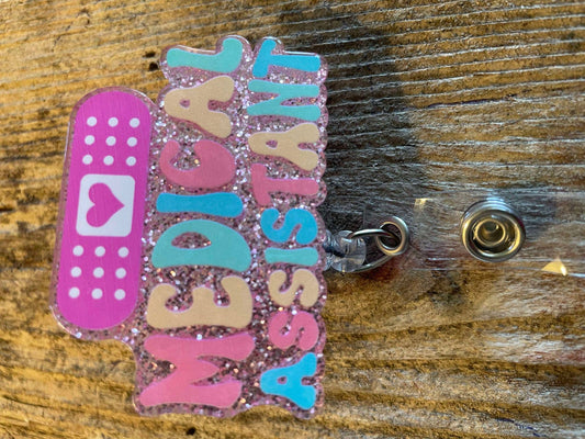 Badge Reel "Medical assistant" Band Aid
