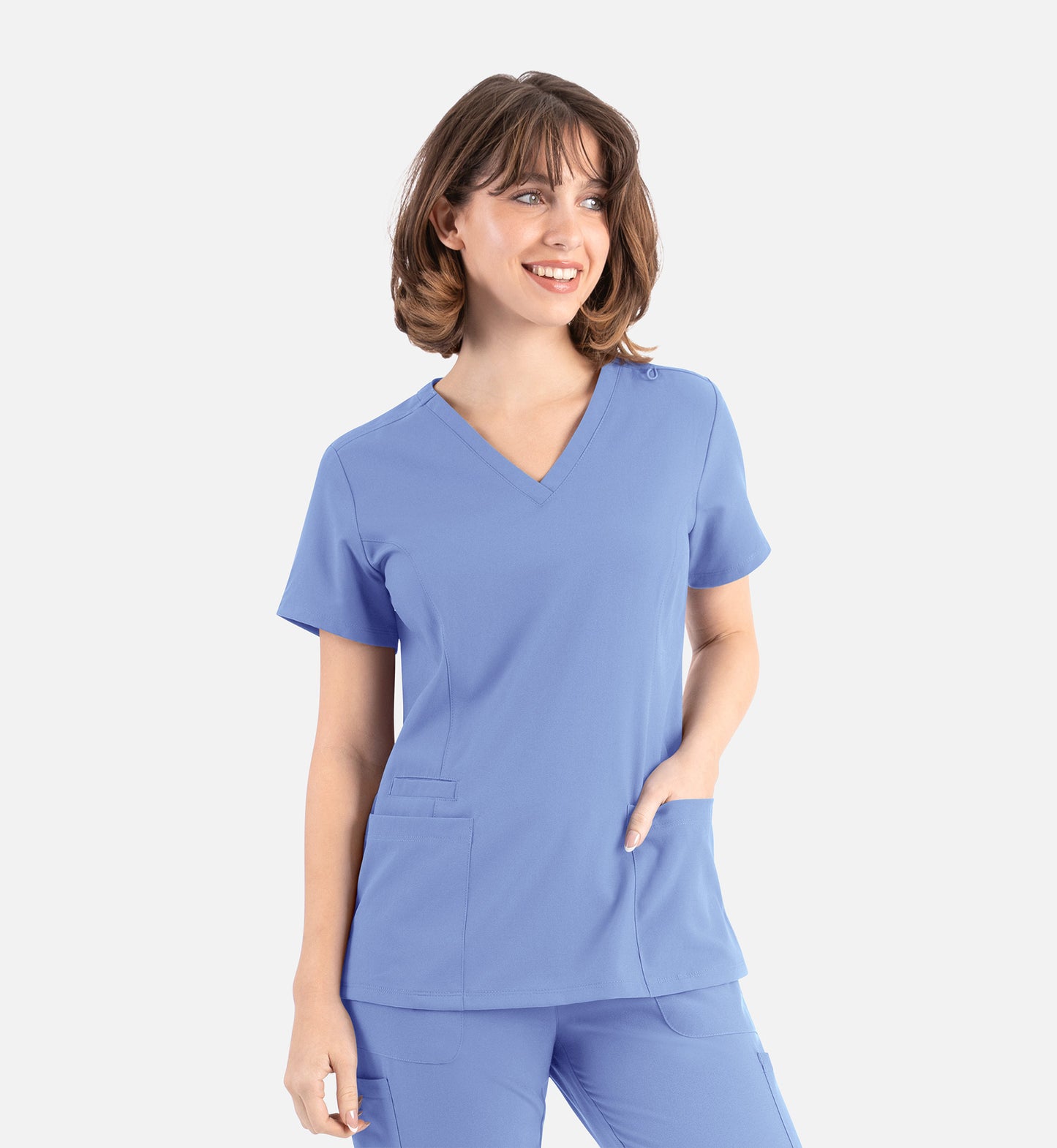Maevn Momentum Womens Double V-Neck Top
