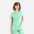 Maevn Momentum Womens Double V-Neck Top