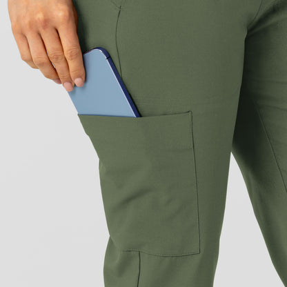 W123 Women's Flex-n-Reach Track Scrub Pant-Tall