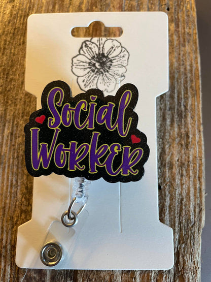 Badge Reel "Social Worker"
