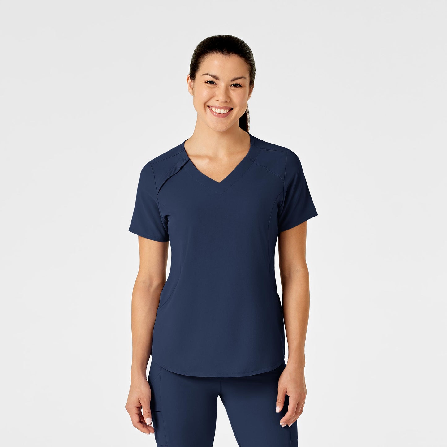 Wink Renew Women's Zip Accent Scrub Top