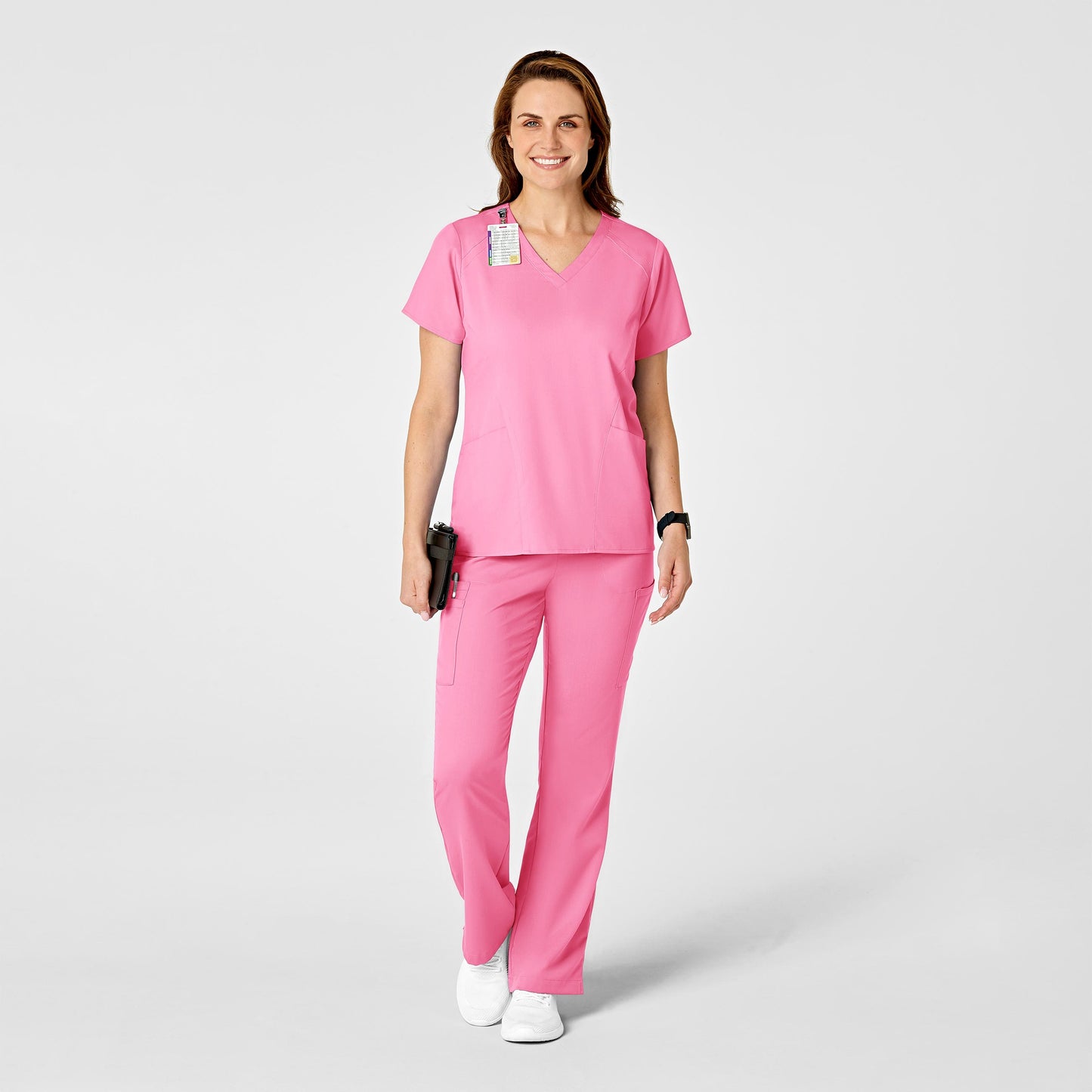 Wink PRO Women's 4 Pocket V-Neck Scrub Top - Red