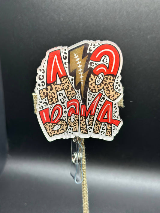 Alabama Football Leopard Badge Reel