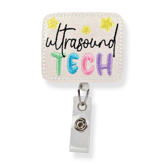 Ultra Sound Tech Starry Badge Pal: Black / Belt Clip