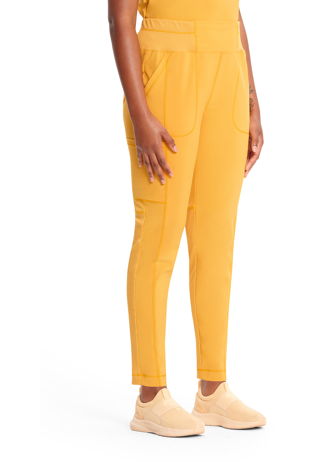 Pantalón ajustado de tiro alto Infinity en Gold Rush
