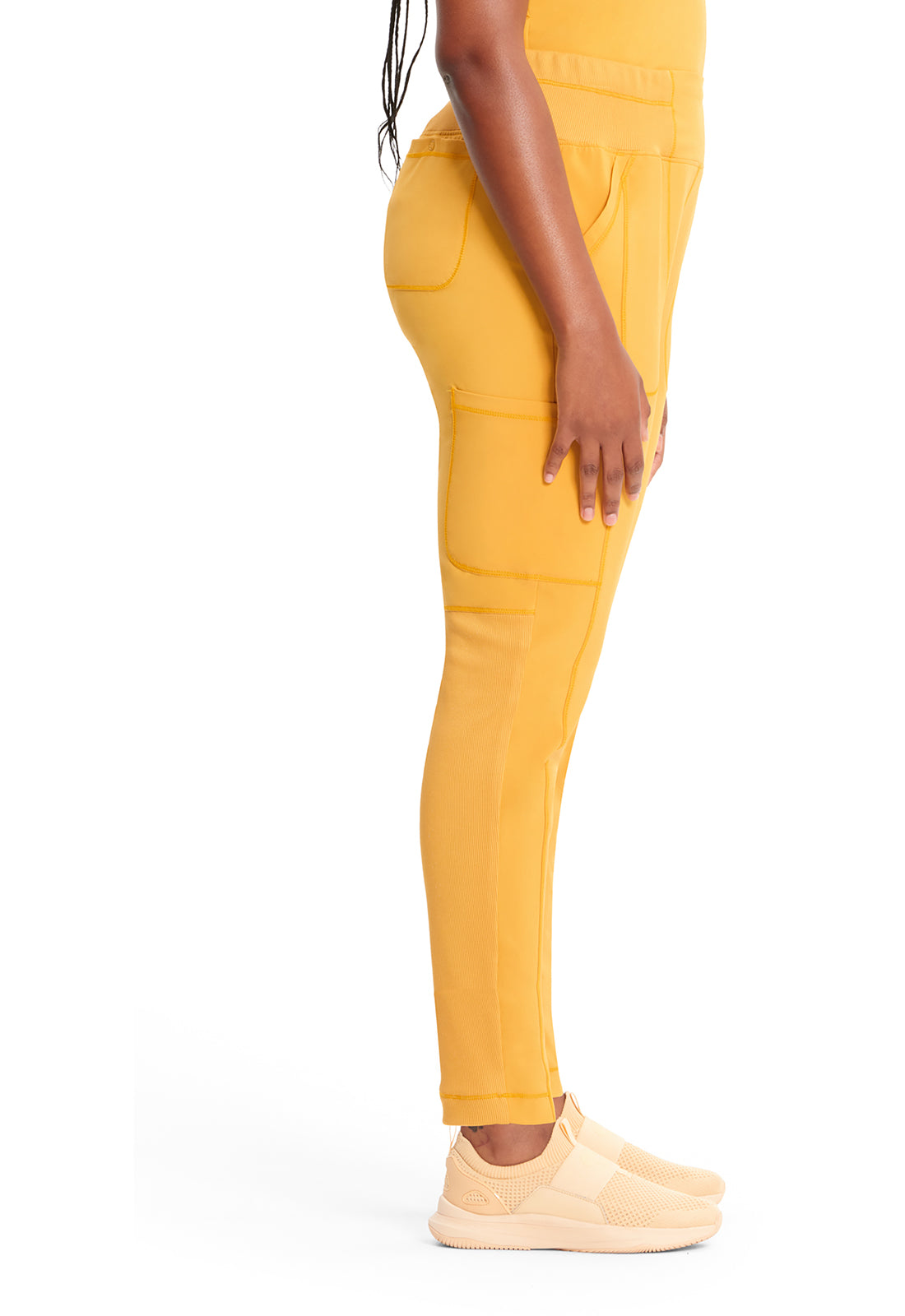 Pantalón ajustado de tiro alto Infinity en Gold Rush