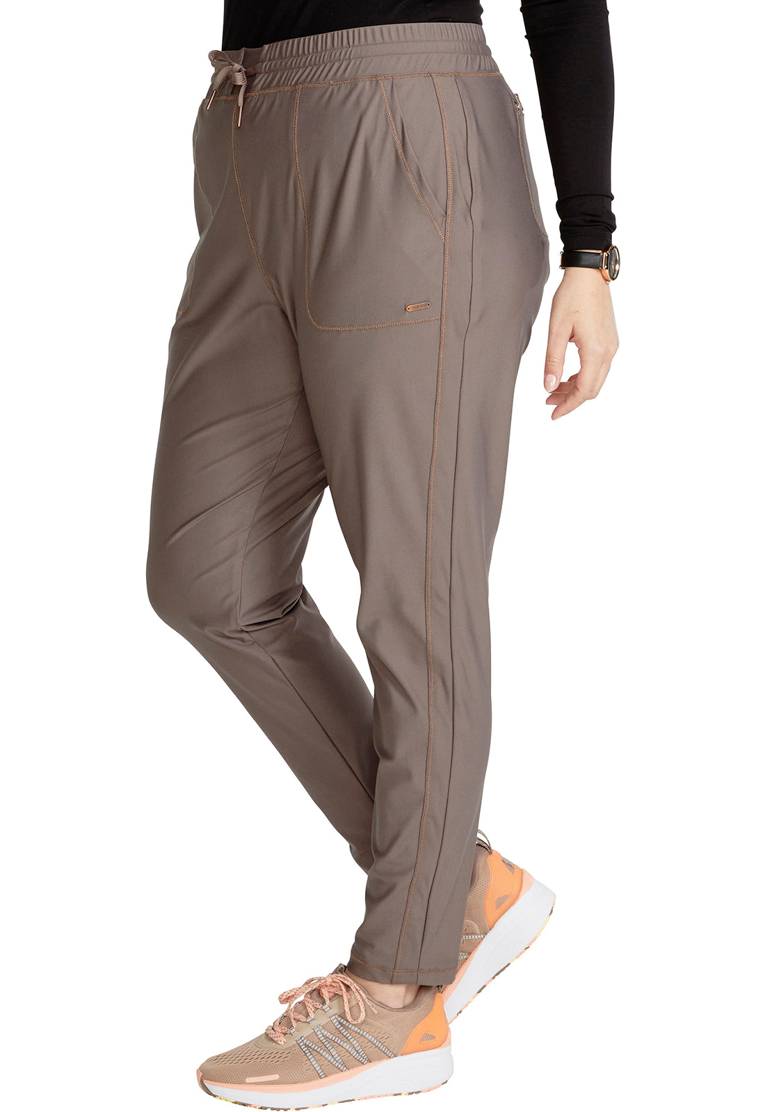 Cherokee Form Mid Rise Tapered Leg Drawstring Pant