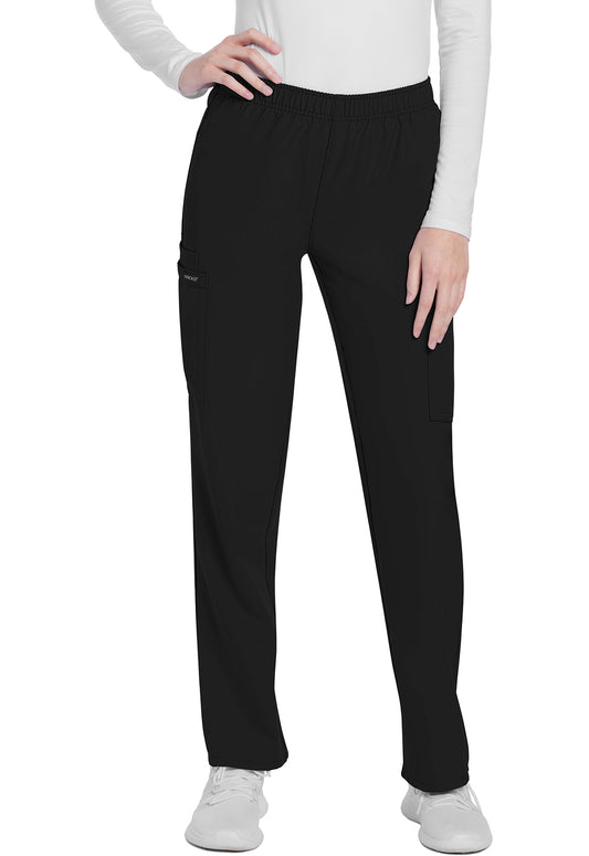 Cherokee WW Originals Ultra Mid Rise Pull-on Slim Leg Cargo Pant-Regular