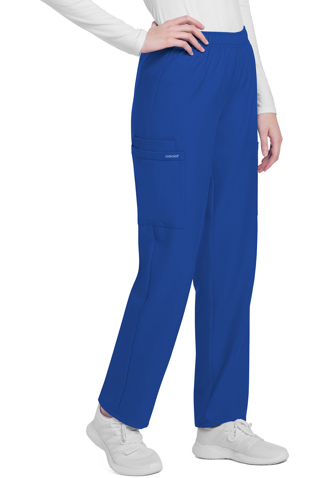 Pantalón cargo de tiro medio y pierna entallada de Cherokee WW Originals en color azul marino