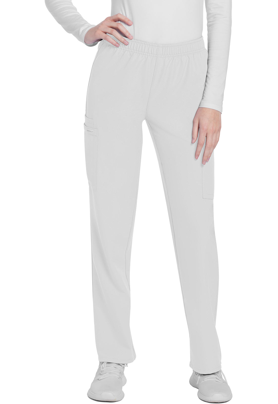 Cherokee WW Originals Ultra Mid Rise Pull-on Slim Leg Cargo Pant-Regular