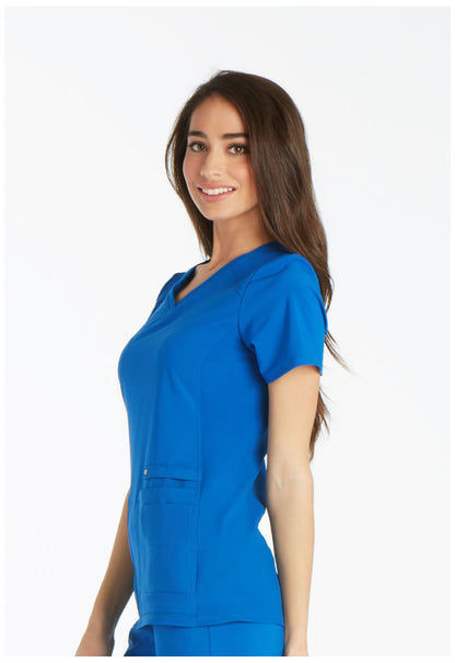 Cherokee iFlex V-Neck Top in Royal