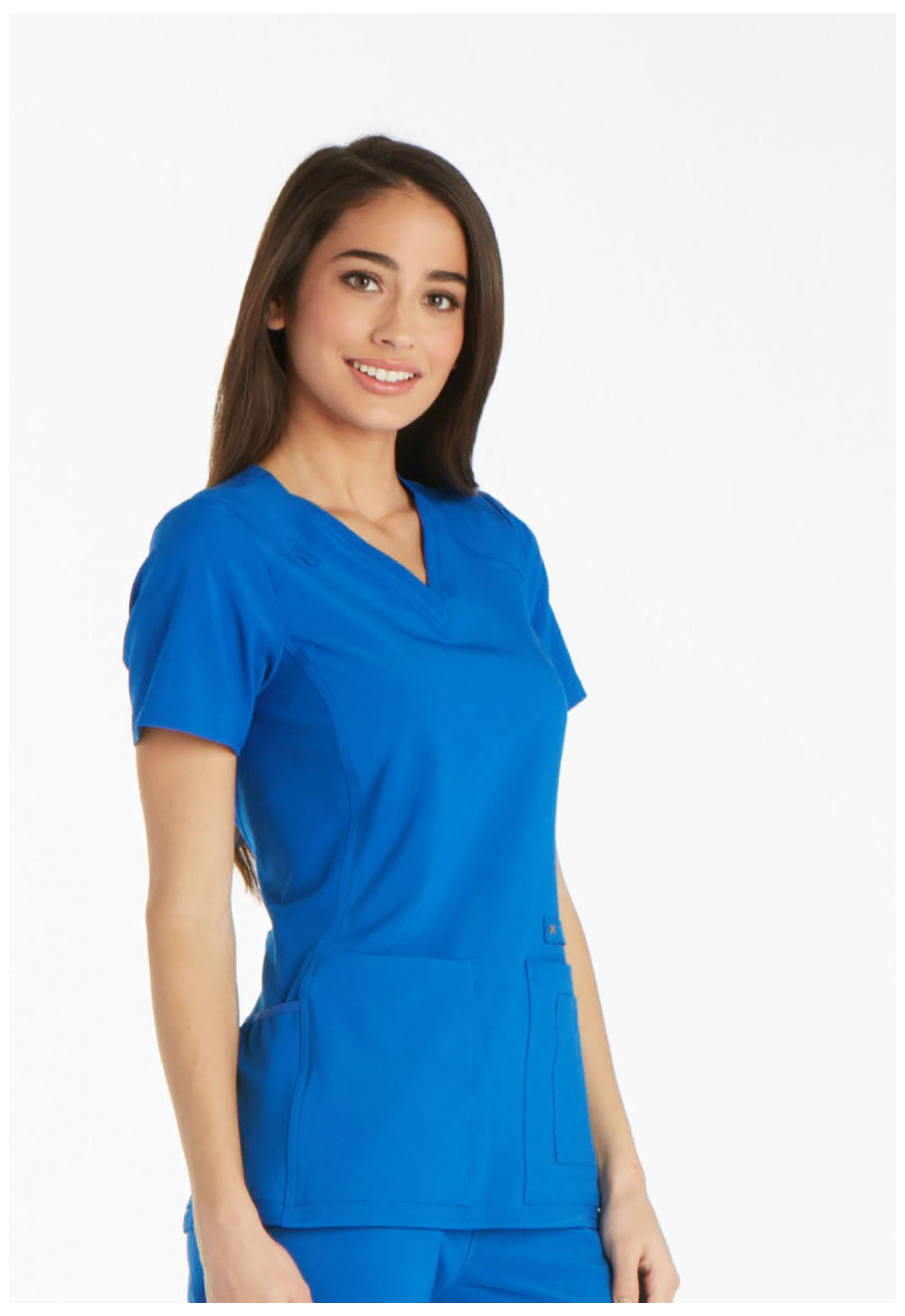 Cherokee iFlex V-Neck Top in Royal