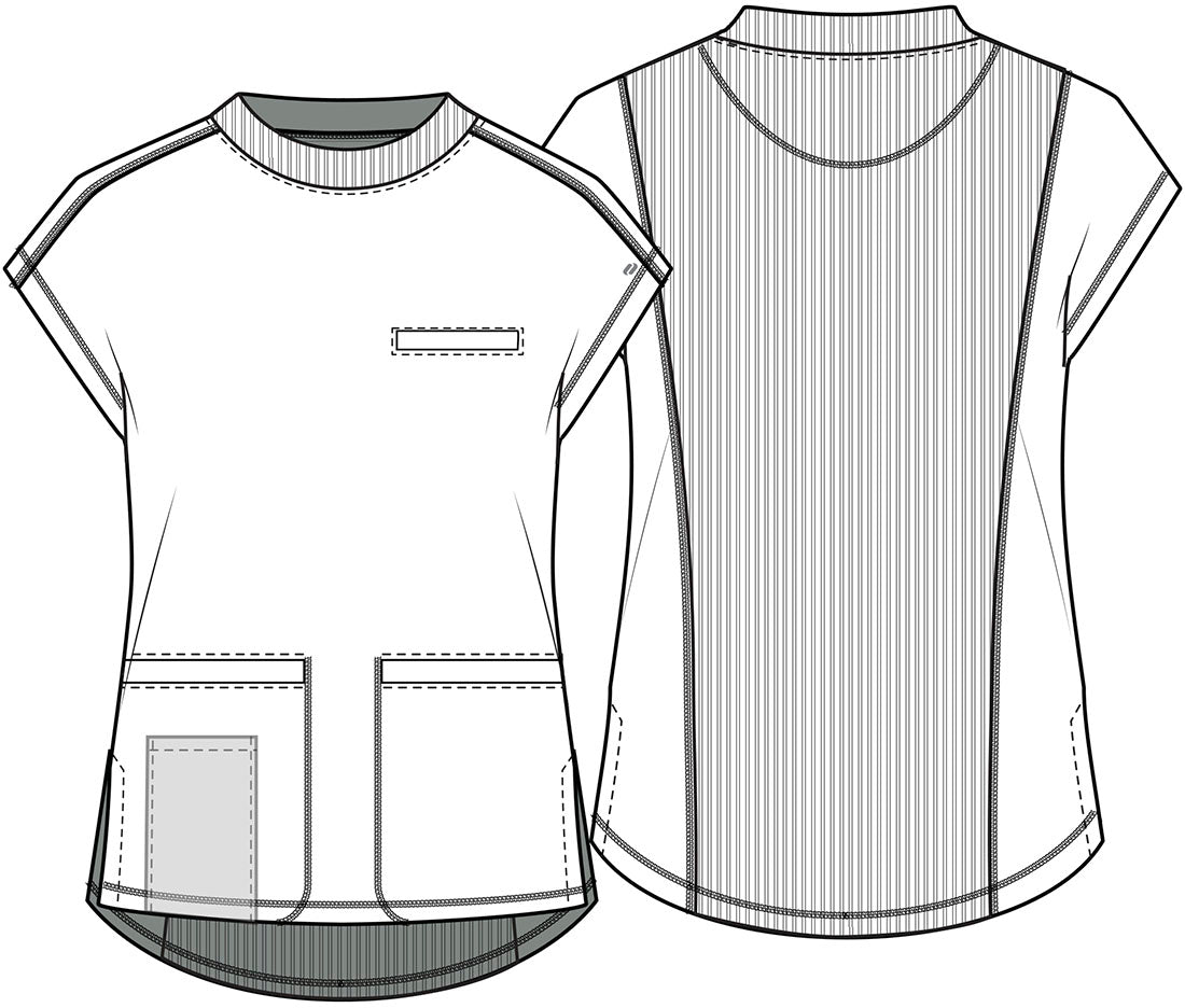 Infinity Mock Neck Top in Gold Rush