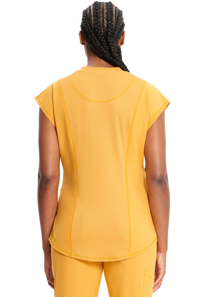 Infinity Mock Neck Top in Gold Rush