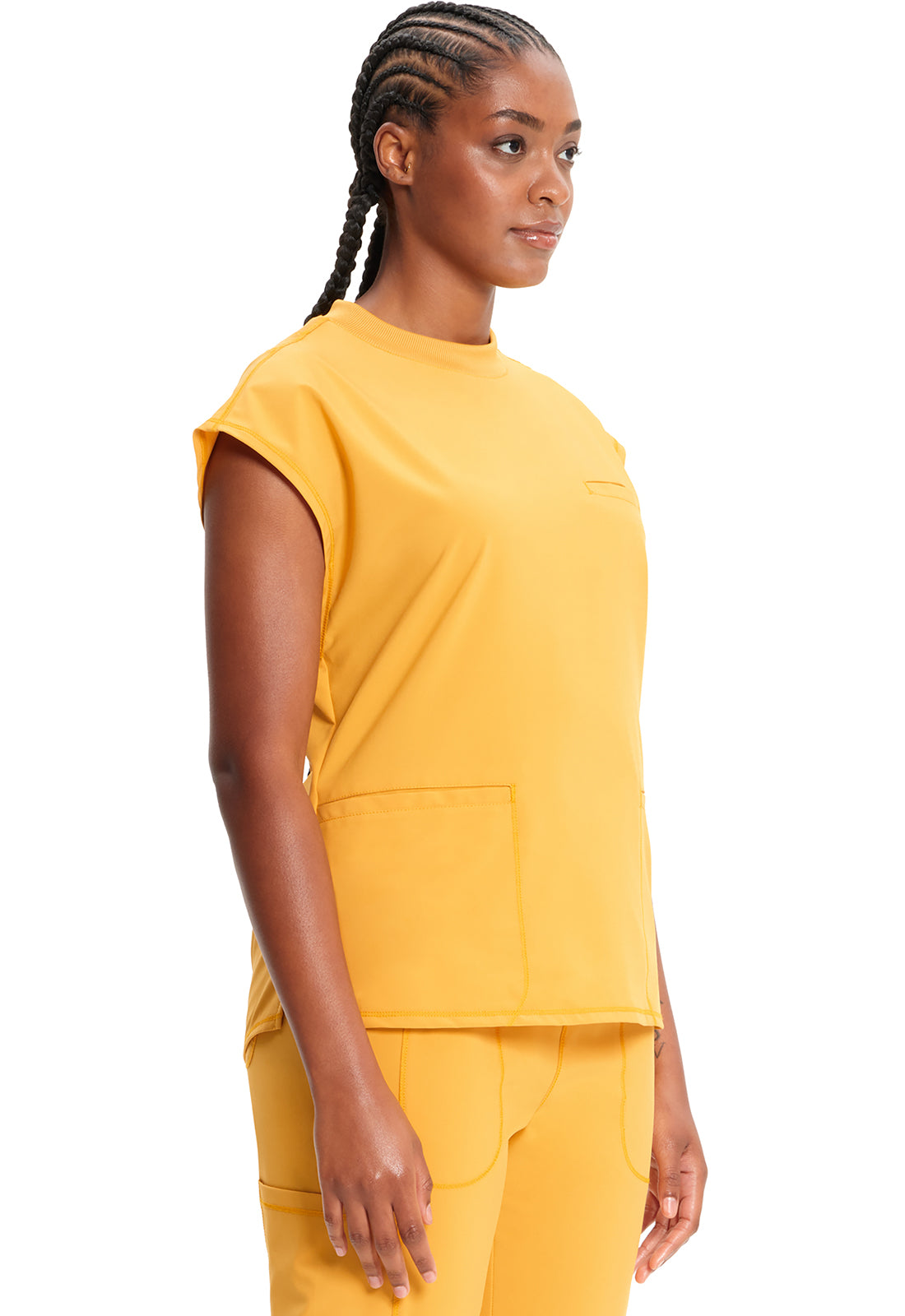Infinity Mock Neck Top in Gold Rush