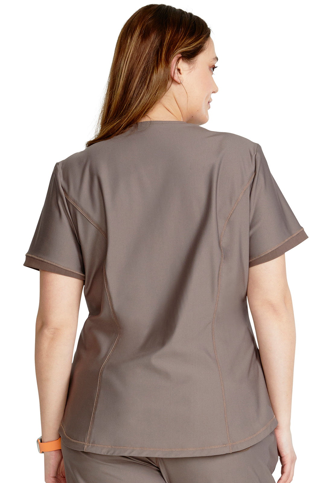 Cherokee Form V-Neck Top in Iron