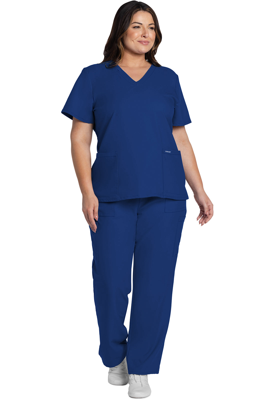 Blusa con escote en V Ultra de Cherokee WW Originals en color azul real